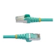 thumbnail image 4 of StarTech 14ft CAT6a Ethernet Cable - Low Smoke Zero Halogen (LSZH) - 10 Gigabit 500MHz 100W PoE RJ45 S/FTP Aqua Network Patch Cord Snagless w/Strain Relief (NLAQ-14F-CAT6A-PATCH), 4 of 5