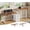 White + Brown, variant on SEDETA Standing Two Person Desk, 94" Dual Independent Electric Height Adjustable Long Computer Table with 4 Drawers, 2 Person Sit Stand Office Workstation with Dual Power Outlets, Brown