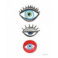 thumbnail image 2 of Zaman, Farida 20x24 Black Ornate Wood Framed with Double Matting Museum Art Print Titled - The Stare II, 2 of 4