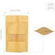thumbnail image 2 of 100 unidades Bolsa de papel kraft con ventana de 9 x 14 cm, bolsa kraft para alimentos, bolsa kraft, bolsa kraft reutilizable y hermética con cremallera para envasar semillas y aperitivos brillar Electrónica, 2 of 5