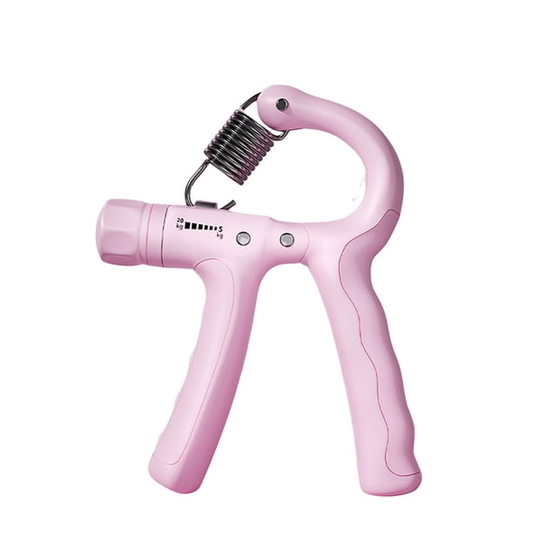 Fortalecedor de dedos para niños, resistencia ajustable de 5 a 20 kg, resistente Rosado