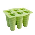 thumbnail image 1 of Reheyre Clear Texture Ice Pop Mold with Lid Silicone DIY Craft 6 Grids Ice Lolly Mold for Home, 1 of 8