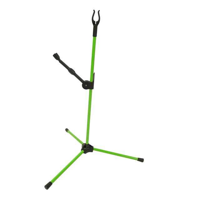 Archery Bow Holder, Easy Install Secure Grip Archery Recurve Bow Stand Holder for Compound Bows Green
