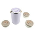thumbnail image 2 of 2.6L Multi Layer Vacuum Insulated Food Jar, Stainless Steel Material Leakproof Design 3 Tier Stackable Insulated Lunch Box with Handle for CampingWhite, 2 of 7
