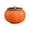 Orange, variant on Apple Shaped Ceramic Storage Jar With Lid Decorative Candy And Trinket Container For Home Kitchen And Living Room(Green-Apple-L-12X10.5Cm)