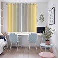 thumbnail image 5 of Yellow Gray Ombre Kitchen Curtains 63 Inch Length, Modern Gradient Abstract Art Grommet Top Bedroom Living Room Curtains, Light Filtering Cafe Curtain Drapes 2 Panels Set 104''x63'', 5 of 9