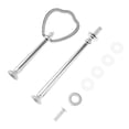 thumbnail image 1 of 2 Niveles Escudo Moldeado Soporte Rack Hardware de Montaje Varilla Plata BLESIY Soporte para tartas de 2 niveles., 1 of 8