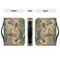 thumbnail image 4 of HELLHERO Dragonflies Floral Scene Bible Cover, Pen Holder PU Leather Bible Covers for Outdoor Church, Zipper Church Bible Bag, 4 of 12