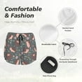 thumbnail image 5 of Disketp Hedgehogs and Flowers1 Print Women's Shorts Workout Shorts for Athletic Gym Running Shorts with Phone Pockets Small, 5 of 8