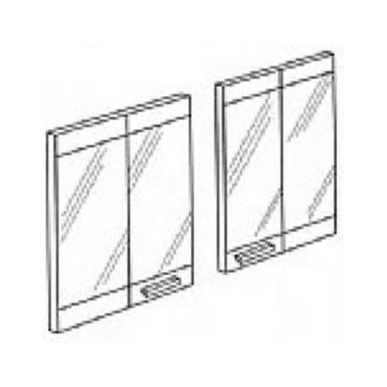 FMI BDB42 42 Inch Extruded Aluminum Bi-Fold Doors - Black