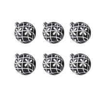 Nmdmisc Black and White Christmas Ball Ornaments Christmas Decoration,6Pcs 2.36" Mini Shatterproof Hanging Ball Ornaments for Christmas Tree Holiday Party Home Decor,A