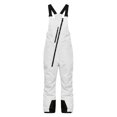 thumbnail image 6 of Huankd Womens Snow Bibs Insulated Waterproof Windproof Snow Pants Plus Size Baggy Ski Pants Skiing Clothes Snowboard Pants White M, 6 of 7