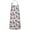White Floral Skull, variant on White Gothic Hand Butterfly Pattern Apron-Garden Aprons for Women with Pockets-Cotton Linen Waterproof Kitchen Cooking Gardening Aprons Adjustable for Kitchen,Cooking,BBQ and Salon 33x27 Inch