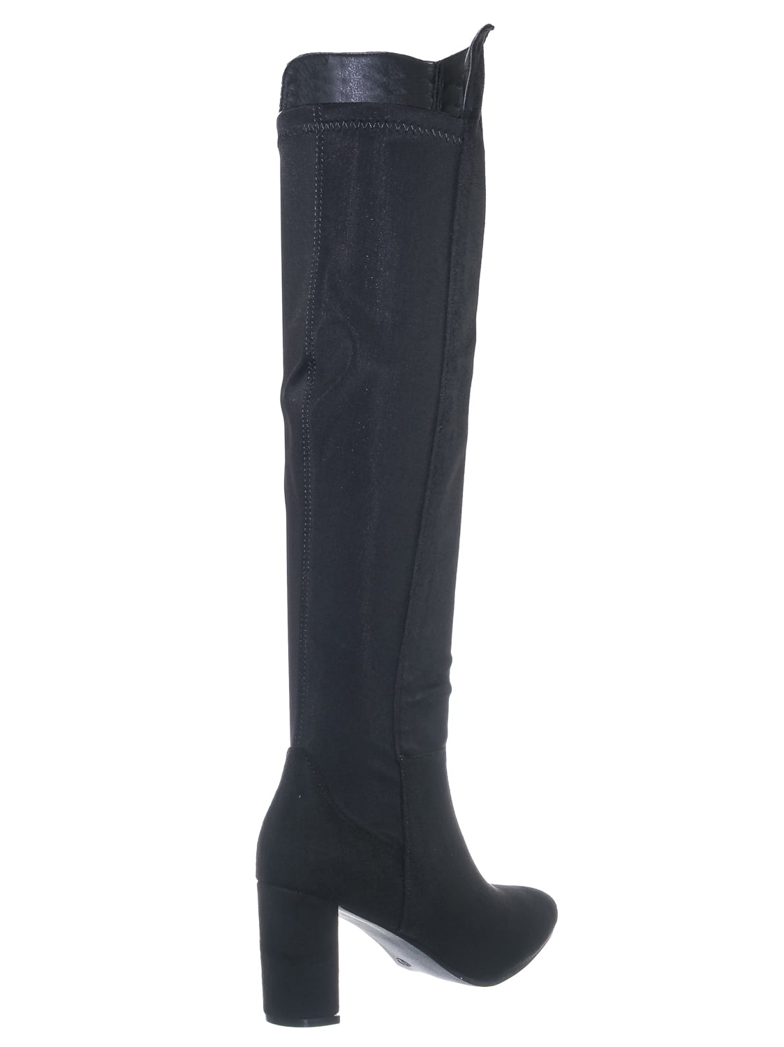 elastic thigh high boots