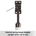 thumbnail image 4 of Brinks Commercial Steel Matte Brass/Black Kick-Down Door Holder Mounts to door 1 in., 4 of 8