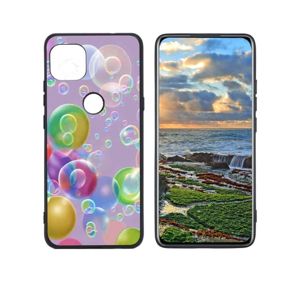 Bubbles-26 Phone Case, Degined for Motorola G 5G Case Men Women, Flexible Silicone Shockproof Case for Motorola G 5G