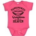 thumbnail image 3 of Inktastic Handpicked for Earth by My Grandma in Heaven Angel Wings Boys or Girls Baby Bodysuit, 3 of 5