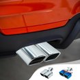 thumbnail image 1 of Sentmoon Exhaust Tips Dual Exhaust Tips Car Modified Exhaust Pipe Stainless Steel Exhaust Pipe Modified Tailpipe Cover Decoration Tailpipe Exhaust Cover, 1 of 7