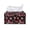Christmas Ornament Print, variant on Chririnla Tissue Box Cover, Sun Moon Star Pattern with Buttons Home Decor Rectangle Tissue Box Cover for Home Office, PU Leather Cuboid Box Organiser