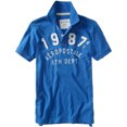 thumbnail image 1 of Polo de Rugby Aeropostale 1987 para hombre azul extra pequeño, 1 of 1