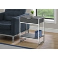 thumbnail image 2 of Monarch Specialties Accent Table, Side, End, Nightstand, Lamp, Living Room, Bedroom, Grey Laminate, 2 of 3