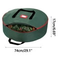 thumbnail image 3 of Wreath Storage Bag under $5! Xqxayjr Round Wreath Storage Bag with Zipper, Fabric Christmas Decoration Organizer Cover, Holiday Gift Wrap Storage Container for Closet Under Bed, 3 of 5