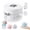 (White), variant on 3-In-1 Retainer Case With Mirror & Cleaning Brush, All-In-One Retainer Storage Case, Portable Aligner Storage Box With Mirror Cleaning Brush Drain Tray(Pink)