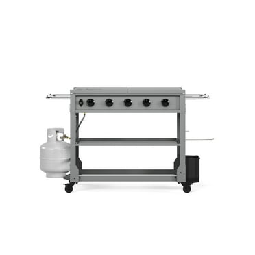 TYTUS Anaheim 5-Burner 36" Outdoor Griddle with Griddle Tool Set   Cover