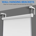 thumbnail image 2 of Soporte de pared para pantalla de proyector POROHOM Universal de 6 pulgadas, 2 of 6