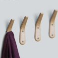 thumbnail image 1 of 4 ganchos de pared de madera para abrigos, perchero de pared de madera natural, perchero de pared sencillo y moderno en forma de V para almacenamiento de abrigos de 15,8*4*1,1 cm., 1 of 5