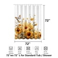 thumbnail image 7 of KOCTHOMY Sunflower Nature Polyster Shower Curtain, 72" x 72", 7 of 7