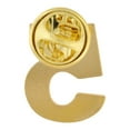 thumbnail image 3 of PinMart's Gold Numerical Number Five # 5 Lapel Pin, 3 of 3