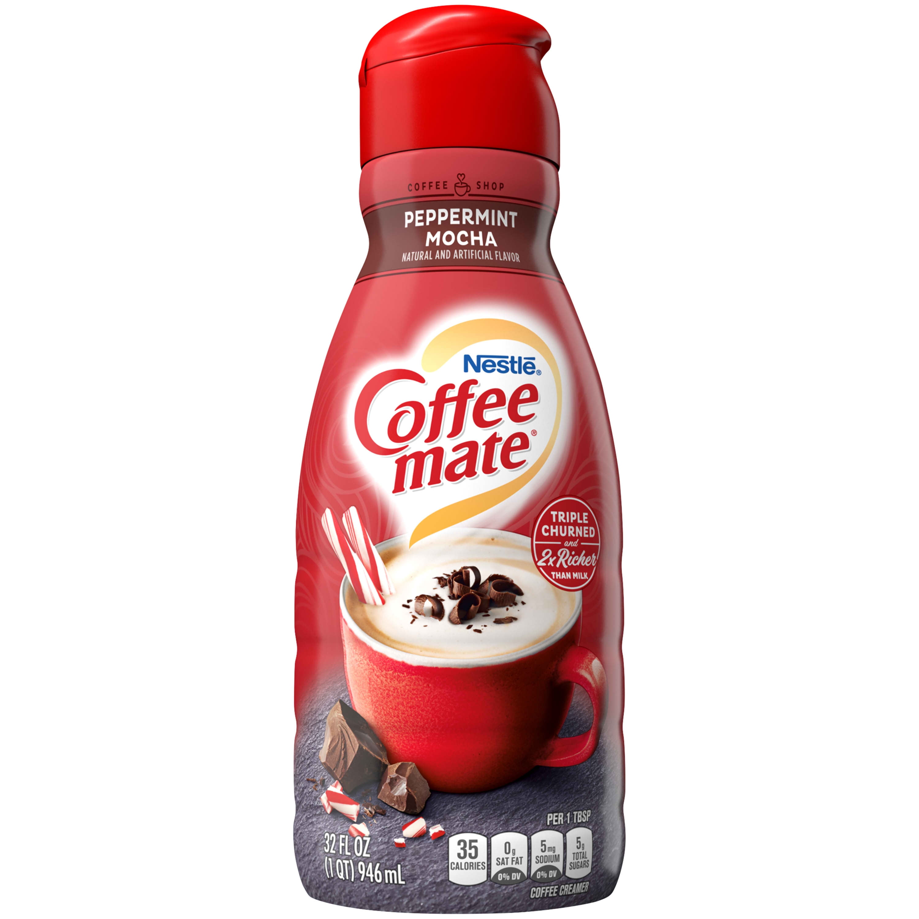 Buy Nestle Coffee mate Peppermint Mocha Liquid Coffee Creamer 32 fl oz Online at desertcart KUWAIT
