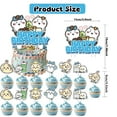 thumbnail image 3 of 32 Pcs For Kawaii Chiikawa Theme Birthday Party Decorations,With 1 Happy Birthday Banner Garland,18 Balloons,13 Cupcake Toppers for Party Decorations, 3 of 5
