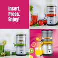 thumbnail image 4 of As Seen On TV Hurricane Silver Rechargeable Cordless Automatic Fruit Extractor, 4 of 8