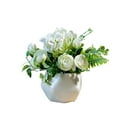 thumbnail image 2 of KYAIGUO Artificial Flower Potted Plants, Ceramic Flower Pots for Home Dining Table Party Decorations(White), 2 of 6