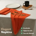 thumbnail image 5 of Native Fab Table Dinner Cloth Napkin 17x17 Set of 4 Washable - Orange, 5 of 6
