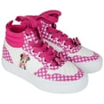 thumbnail image 2 of Minnie Mouse Polka-Dot Pink High-Top Girl's Shoes-Size 3, 2 of 4