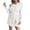 White, variant on IROINNID Women's Sleeveless Solid Color Empire Dress Fashion Casual Straps Vest Sweater Knitting Dress Round Neckline Knee-Length Dress