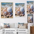 thumbnail image 4 of Designart "Seashell Beauty Beach Photo VII" Animals Floater Framed Canvas Print, 4 of 7