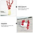 thumbnail image 4 of CIMAXIC 6 Pcs Plantes de Baies Rouges Simulées Branche de Baies de Noël Décoration de Bureau DIY, 9.84"X1.18"X1.18 Pouces, 4 of 5