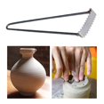 thumbnail image 4 of Herramientas para esculpir cerámica de arcilla, texturas, grabado, aro de metal, raspado de arcilla, bricolaje Cabeza dentada ancha, 4 of 9