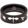 thumbnail image 5 of Dragon Loop Tungsten Carbide Ring, 5 of 9