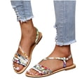 thumbnail image 4 of Sandalias de verano para mujer, sandalias informales para mujer, sandalias de playa romanas Wmkox8yii nm9783, 4 of 7