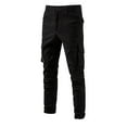 thumbnail image 2 of IROINNID Men's Pants Relaxed Cigarette Pure Color Outdoors Zipper Pocket Pants Solid Color Rigid Waist Pants, 2 of 3
