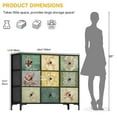 thumbnail image 6 of Dextrus 9 Drawers Dresser, Fabric Dresser for Bedroom, Storage Drawer Unit for Closet, Chest of Drawers for Bedroom, Living Room, Sturdy Steel Frame, Wooden Top & Easy Pull Fabric Bins, 6 of 6