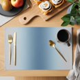thumbnail image 2 of Blue Grey Ombre Placemats Set of 12, Farmhouse Gradient Minimalist Placemats for Dining Table, Place Mats for Kitchen Tabletop, Waterproof Wipeable Dining Table Mats Set, 2 of 9