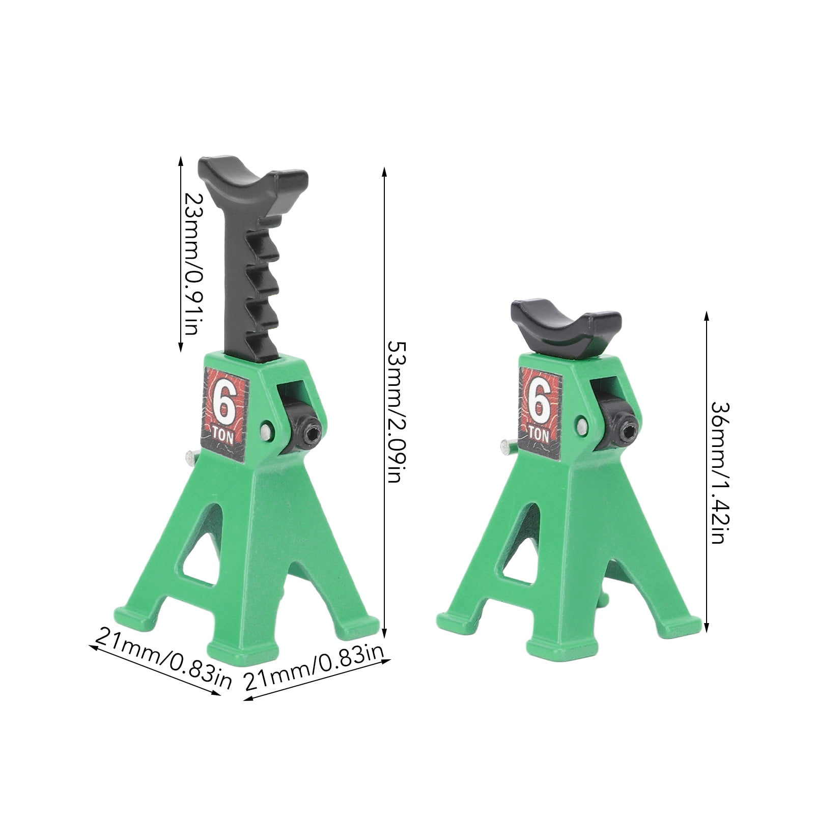 Durable Metal Jack Stands For RC Cars, Adjustable Height, Compact Design, Easy To Carry