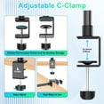 thumbnail image 5 of Ailight Camera Desk Stand, Height Adjustable Webcam Mount Table Stand with C-Clamp & 360" Ballhead for Obsbot GoPro Anker insta Logitech Webcam, 5 of 7
