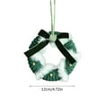 thumbnail image 3 of Fmbmuo Neutral Fabric Wreath Ornaments - Cloth Christmas Tree Hanging Decor for HOME, 3 of 4